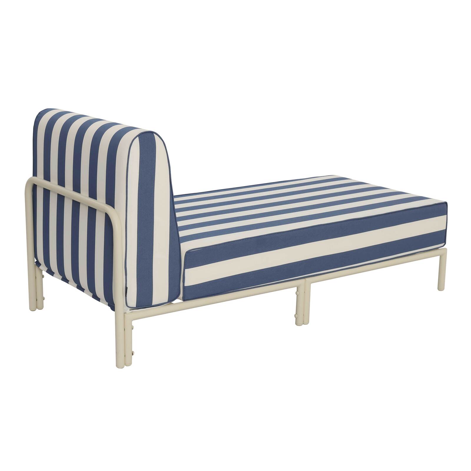 Chaise longue a rayas para sofá modular de exterior