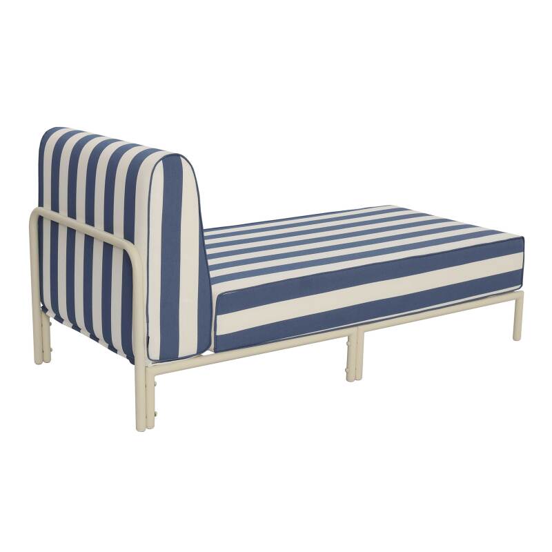 Chaise longue a rayas para sofá modular de exterior (4/8)