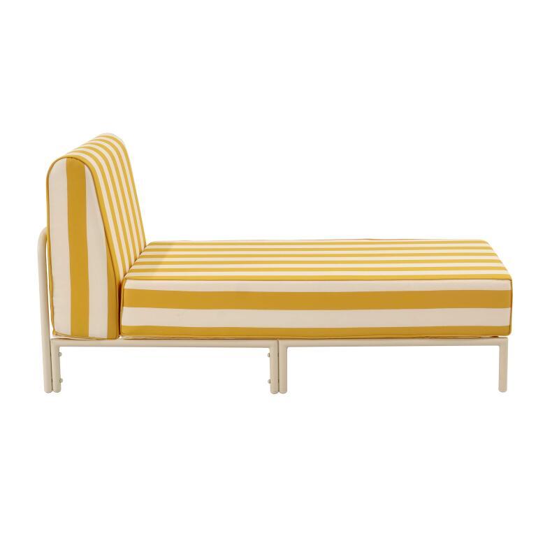 Chaise longue a rayas para sofá modular de exterior (3/5)