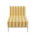 Chaise longue a rayas para sofá modular de exterior