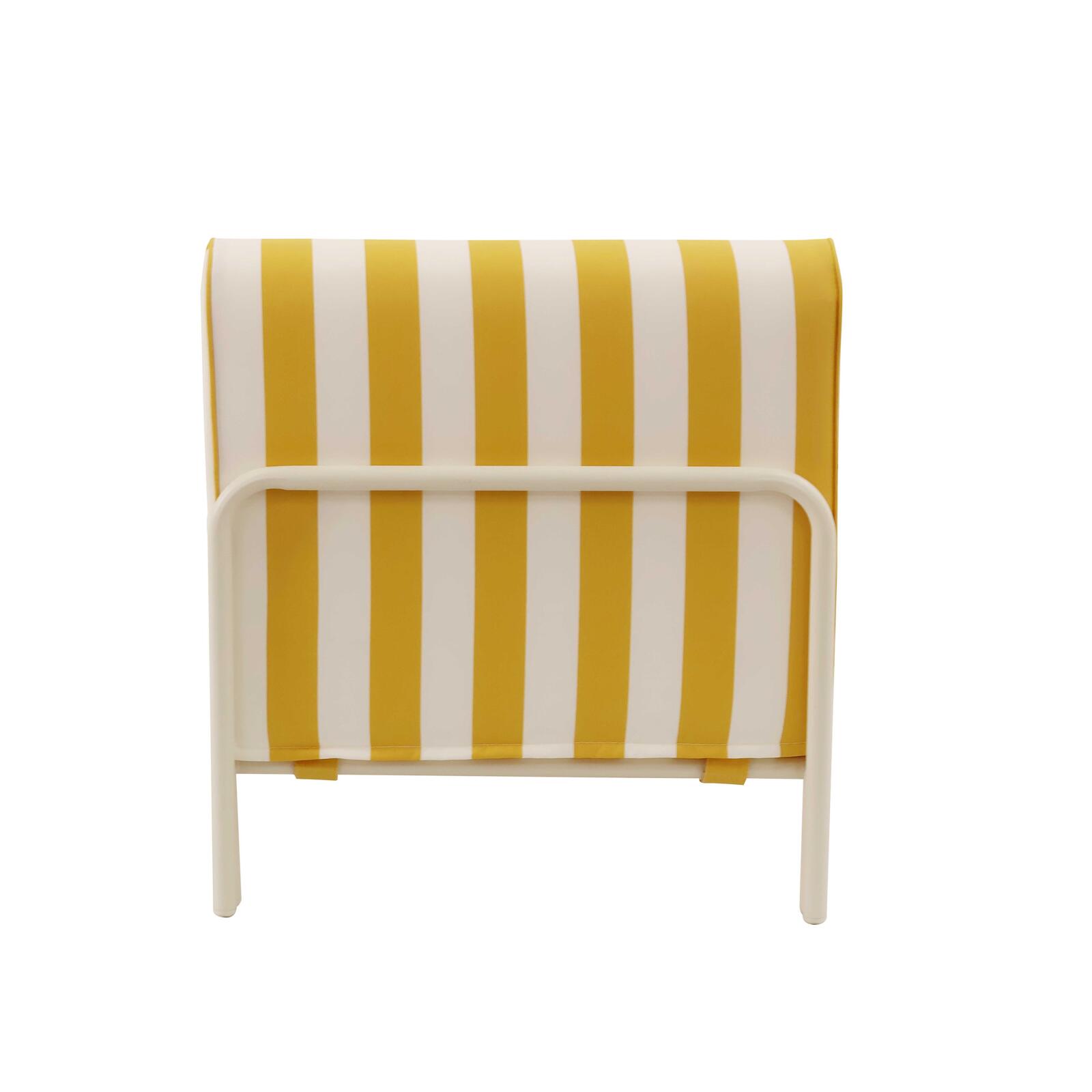 Chaise longue a rayas para sofá modular de exterior