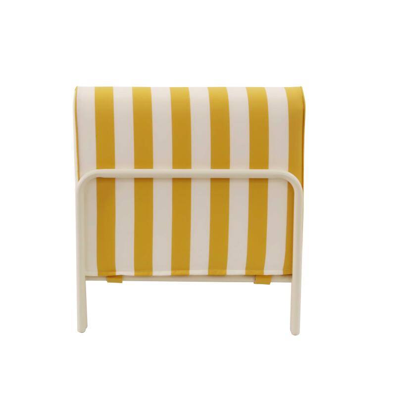 Chaise longue a rayas para sofá modular de exterior (4/5)