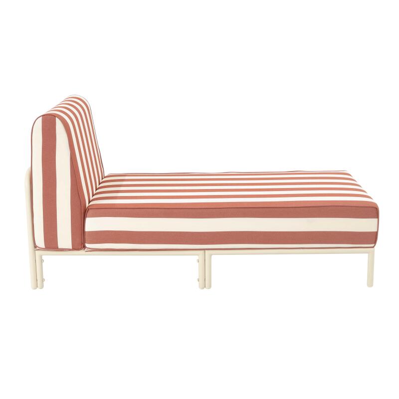 Chaise longue a rayas para sofá modular de exterior (4/8)