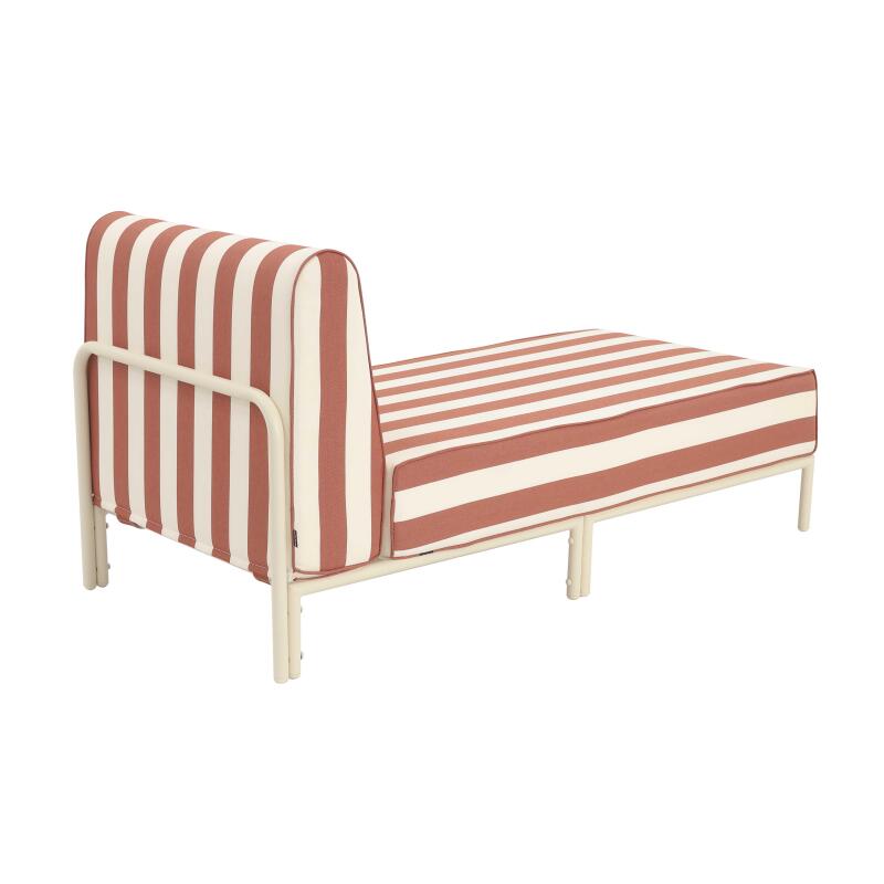 Chaise longue a rayas para sofá modular de exterior (3/8)