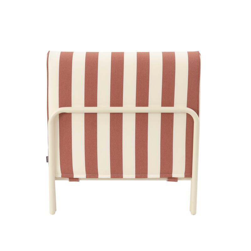 Chaise longue a rayas para sofá modular de exterior (6/8)