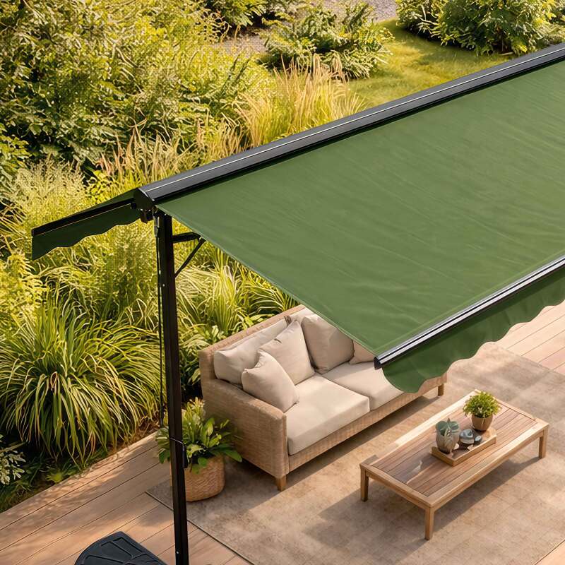 Toldo a dos aguas manual con cajón 3 x 4 m (2/5)