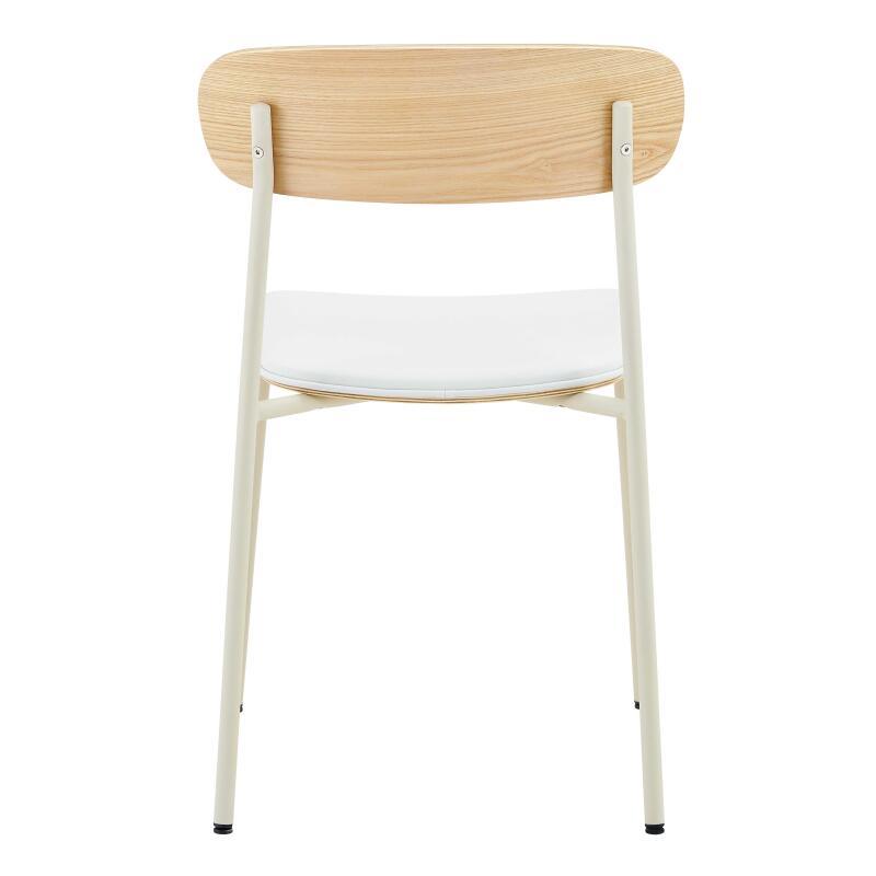 Sillas símil cuero de madera y metal - Lote de 2 (6/7)