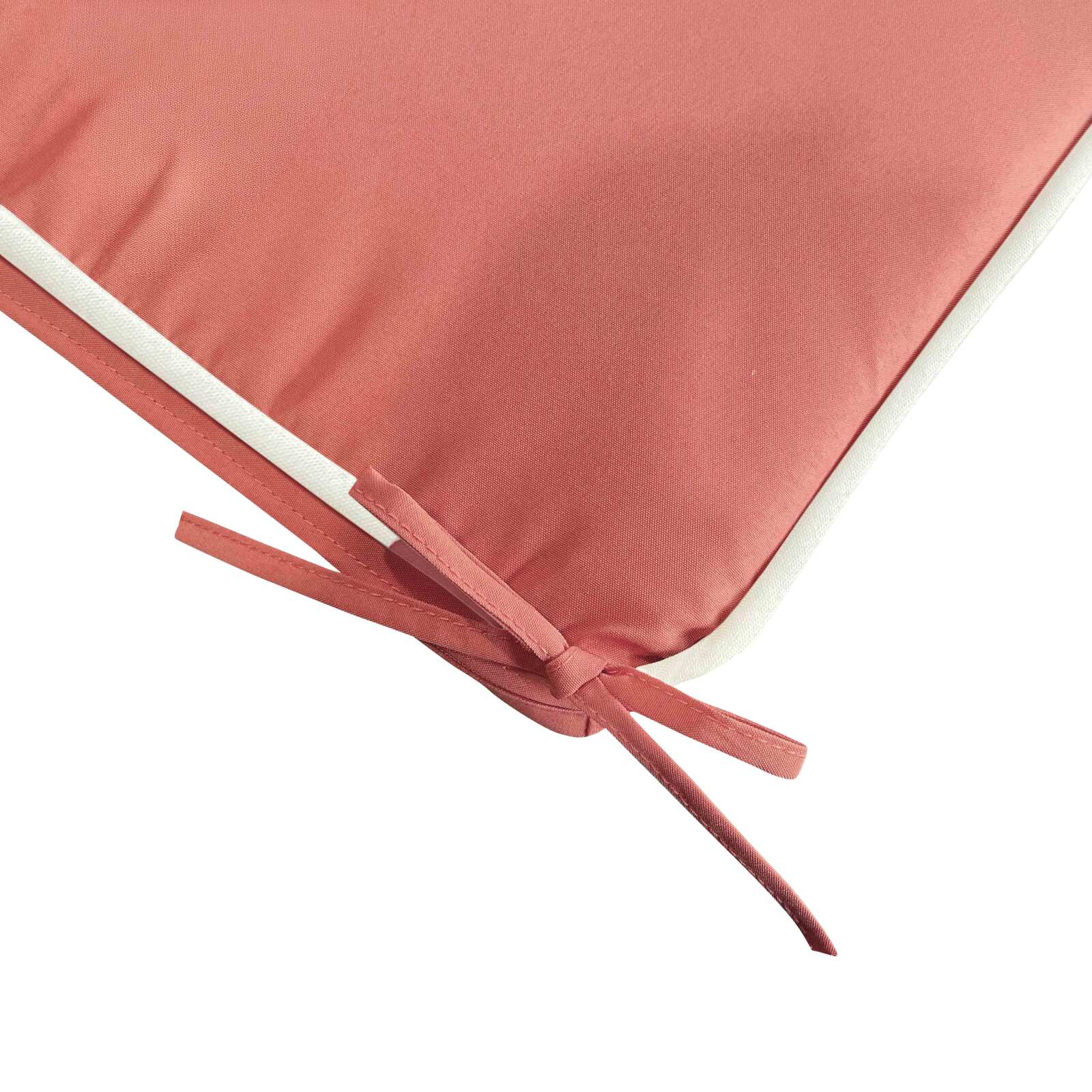Lote de 4 cojines de silla de exterior lisos 40 x 40 cm