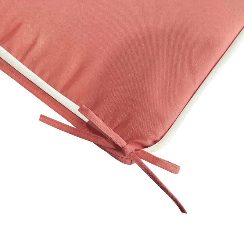 Lote de 4 cojines de silla de exterior lisos 40 x 40 cm (2/4)