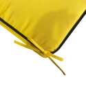 Lote de 4 cojines de silla de exterior lisos 40 x 40 cm