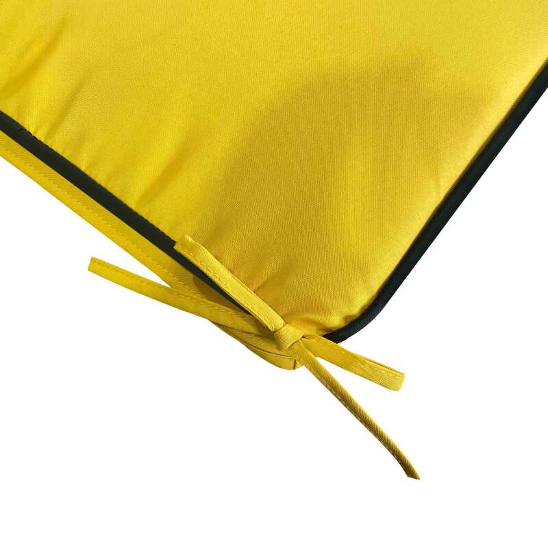 Lote de 4 cojines de silla de exterior lisos 40 x 40 cm (2/4)