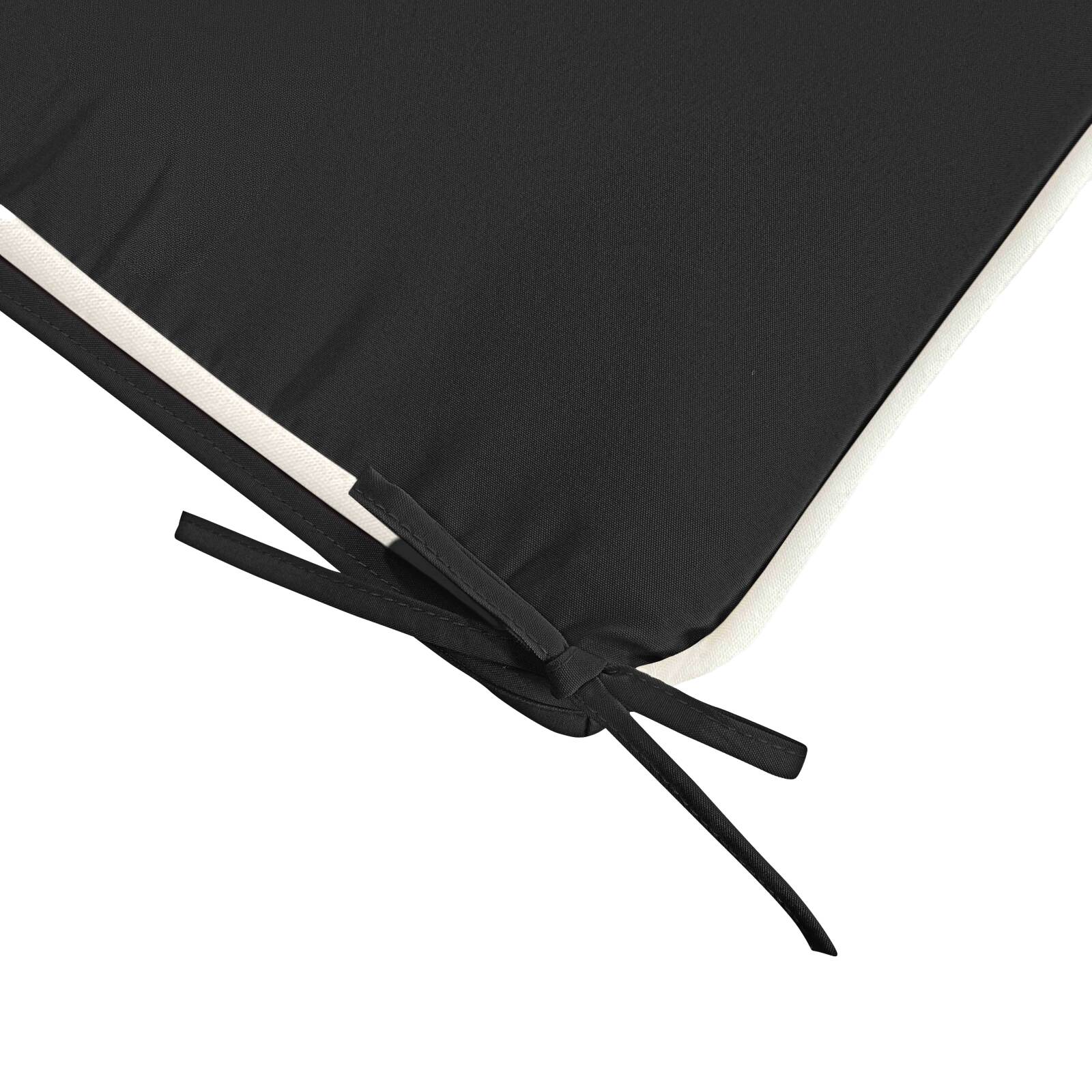 Lote de 4 cojines de silla de exterior lisos 40 x 40 cm