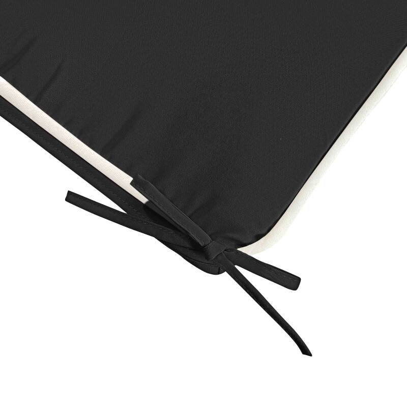 Lote de 4 cojines de silla de exterior lisos 40 x 40 cm (2/4)