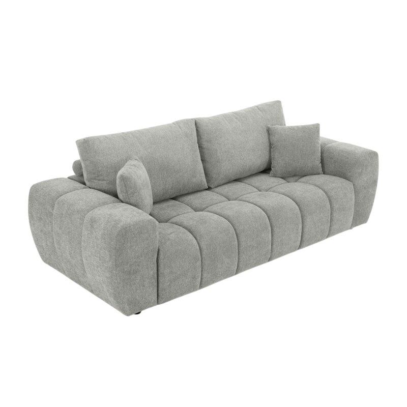 Sofá de 3 plazas de tela con cojines (7/8)