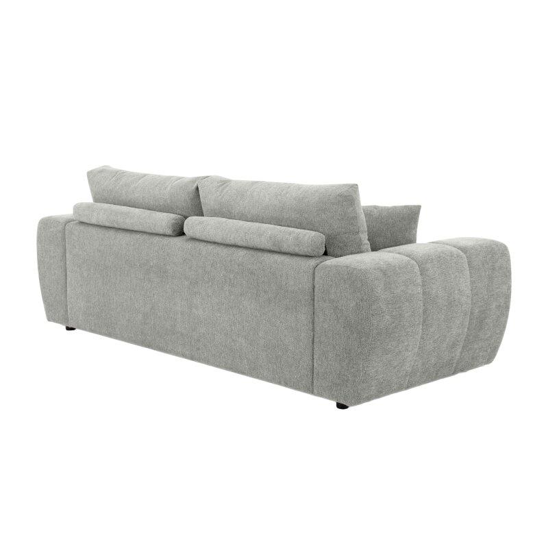 Sofá de 3 plazas de tela con cojines (3/8)