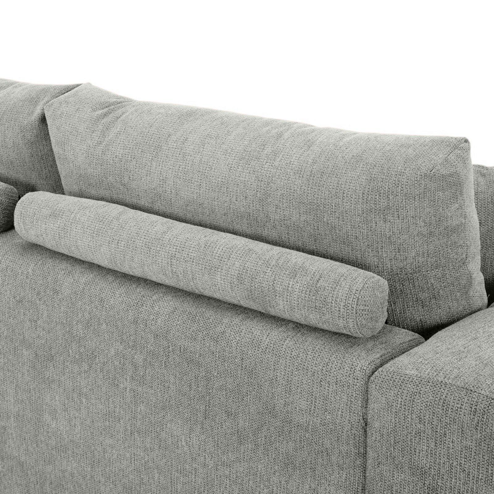 Sofá de 3 plazas de tela con cojines