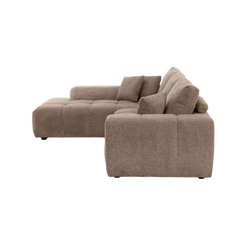 Sofá esquinero de 3 plazas de tela con chaise longue izquierda y cojines (3/8)
