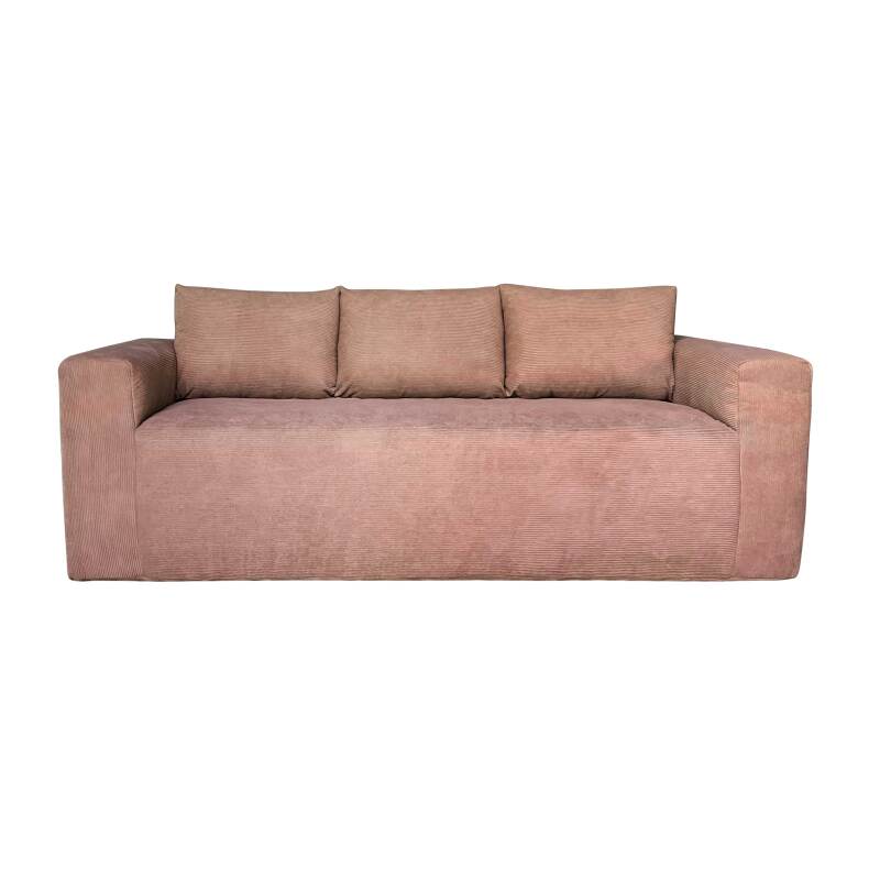 Sofá de 3 plazas en tejido acanalado con cojínes (5/9)