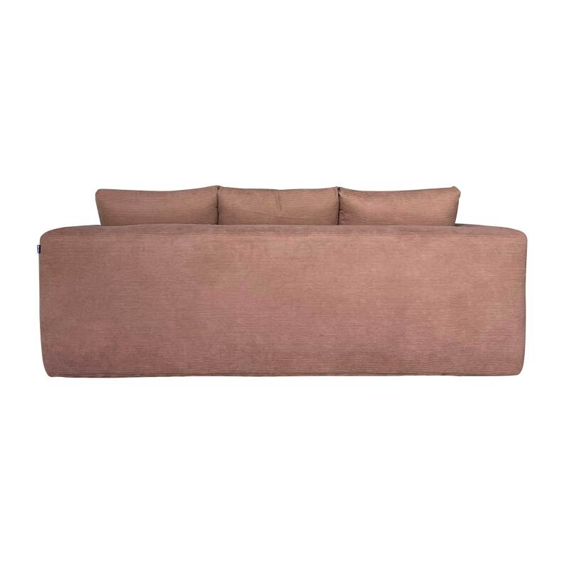 Sofá de 3 plazas en tejido acanalado con cojínes (7/9)