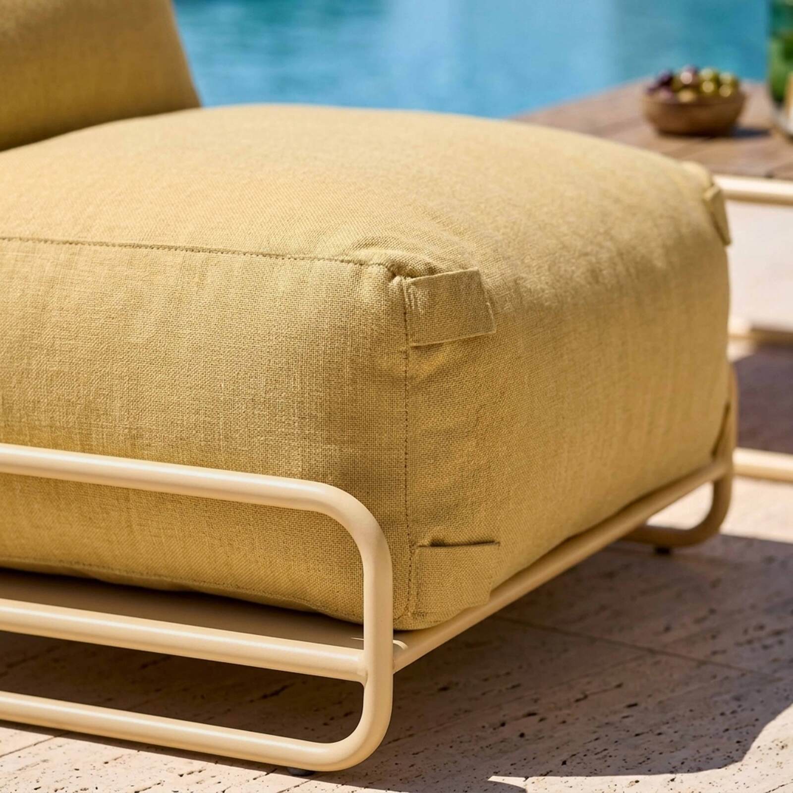 Sillón para sofá modular de exterior con estructura