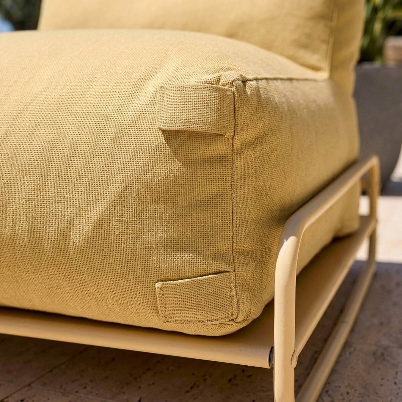 Sillón para sofá modular de exterior con estructura