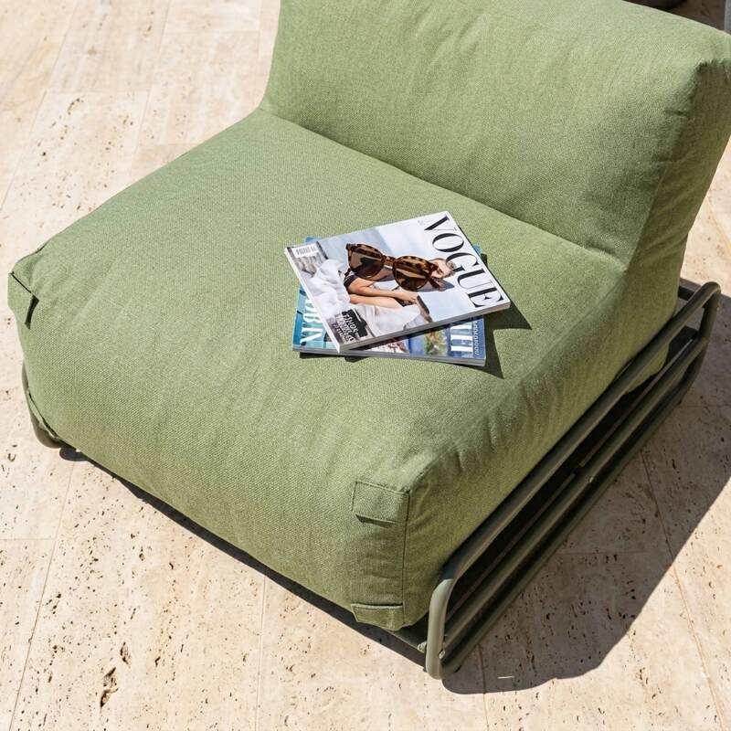Sillón para sofá modular de exterior con estructura (4/7)