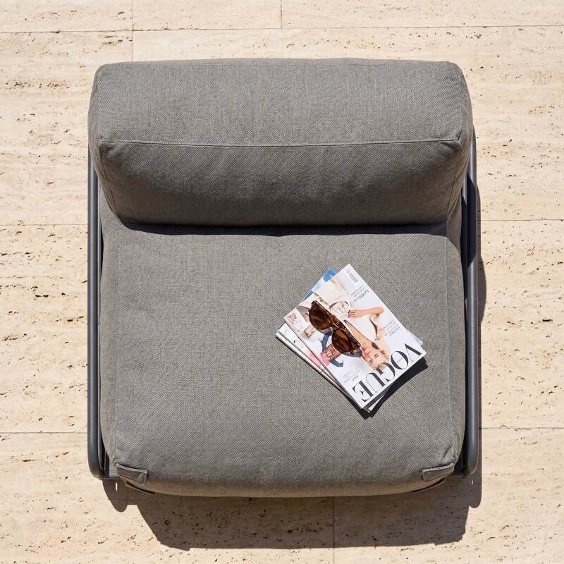 Sillón para sofá modular de exterior con estructura (3/7)