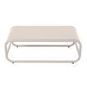 Mesa de centro de jardín rectangular de metal 85x40x30 cm