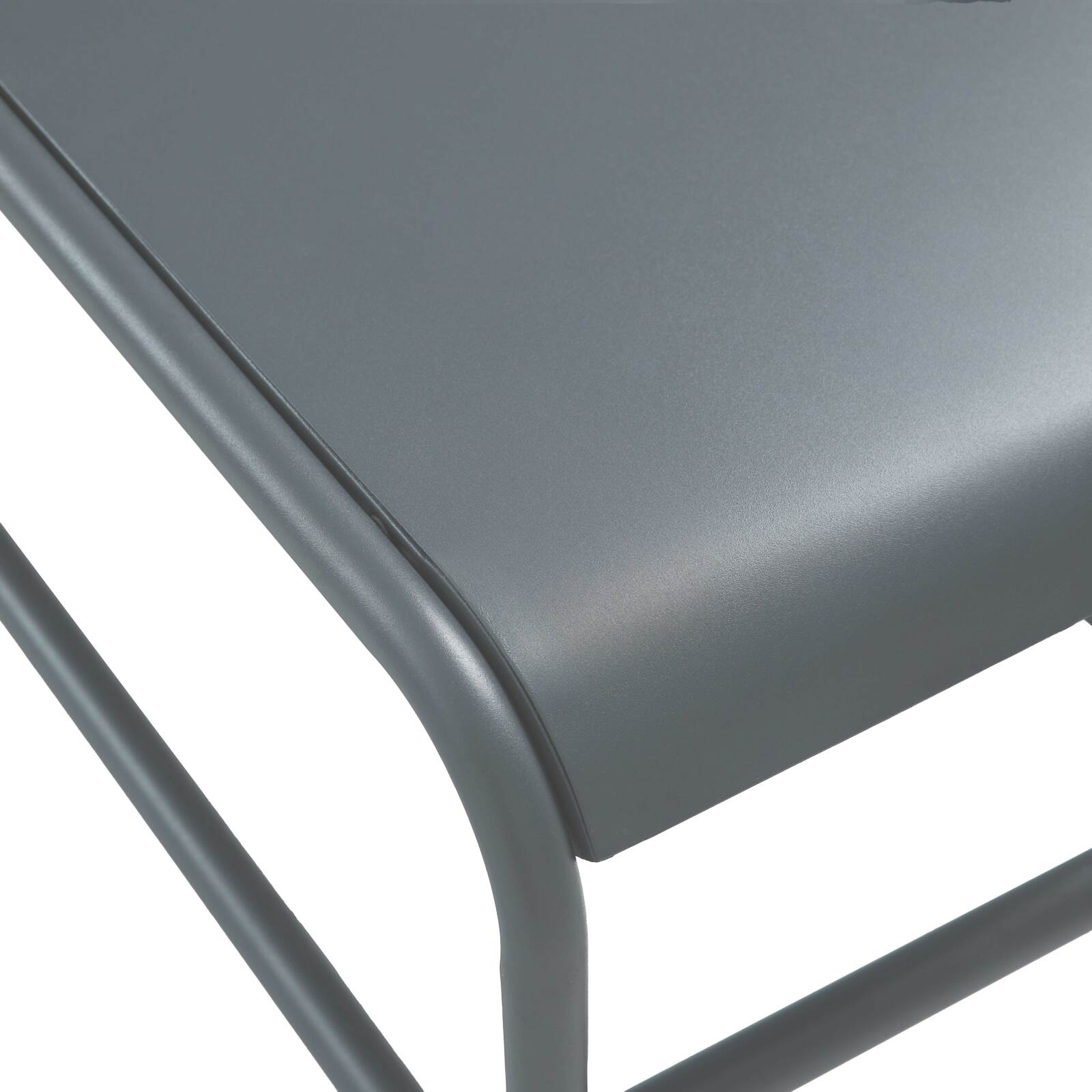 Mesa de centro de jardín rectangular de metal 85x40x30 cm