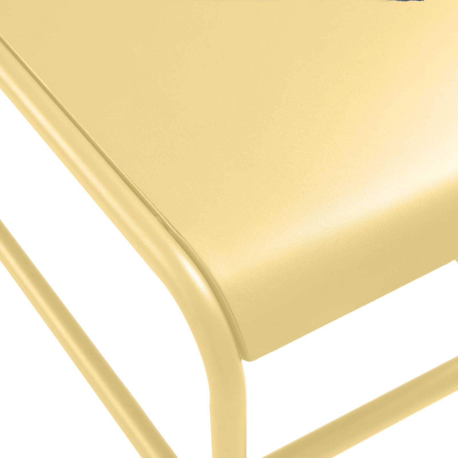 Mesa de centro de jardín rectangular de metal 85x40x30 cm