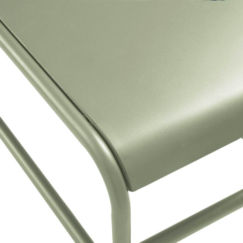 Mesa de centro de jardín rectangular de metal 85x40x30 cm (6/7)