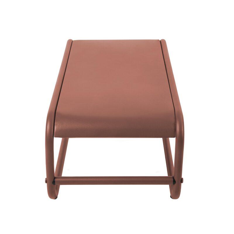 Mesa de centro de jardín rectangular de metal 85x40x30 cm (5/7)
