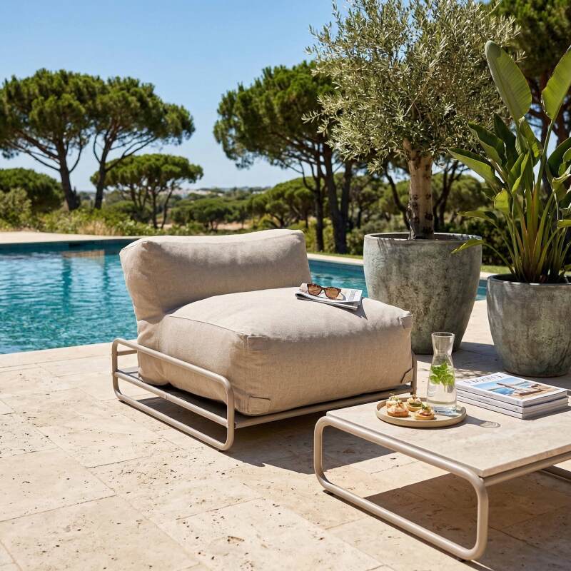 Estructura para sillón y puf del sofá modular de exterior MIXI (3/5)