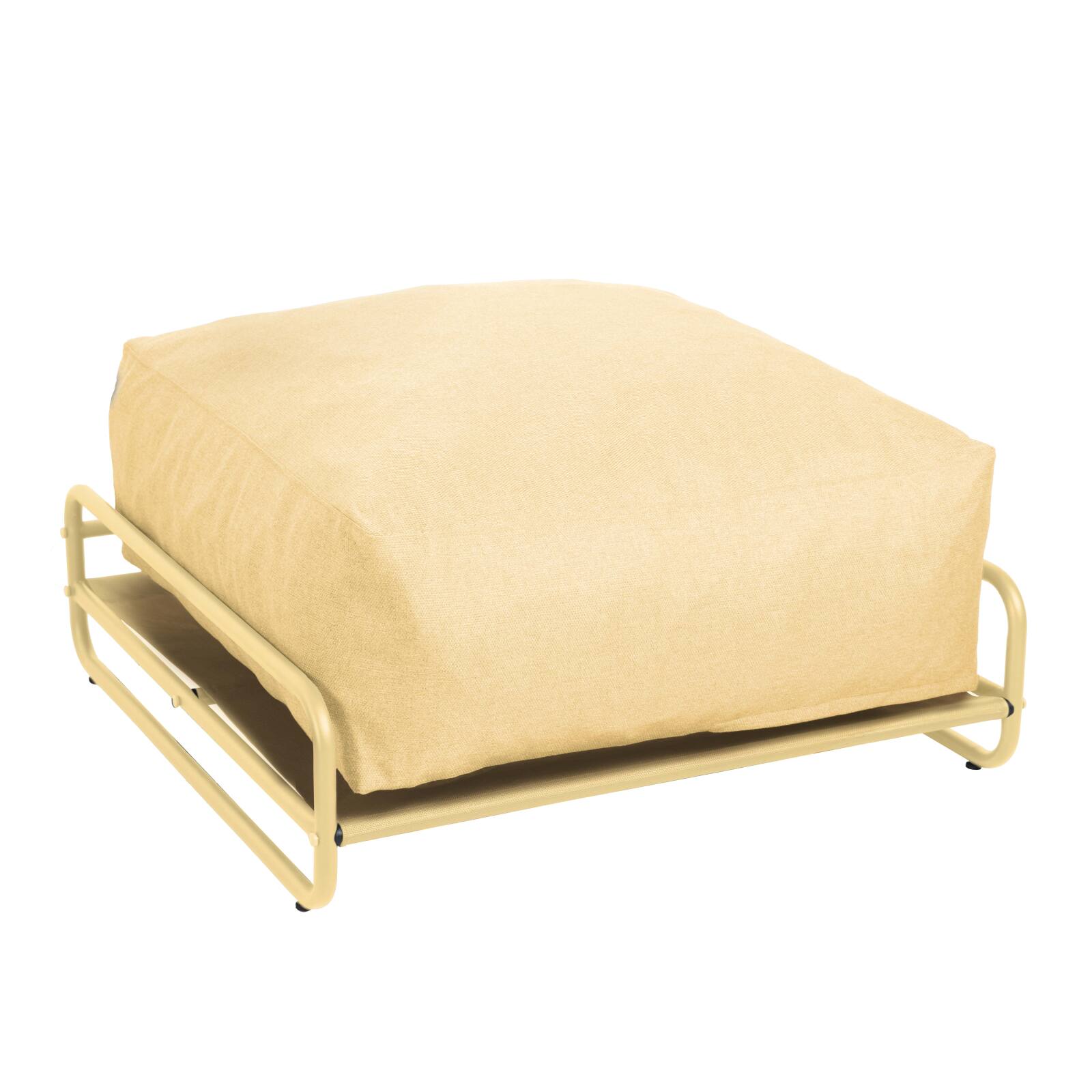 Puf para sofá modular de exterior con estructura