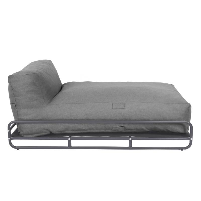 Chaise longue para sofá modular de exterior con estructura (5/7)