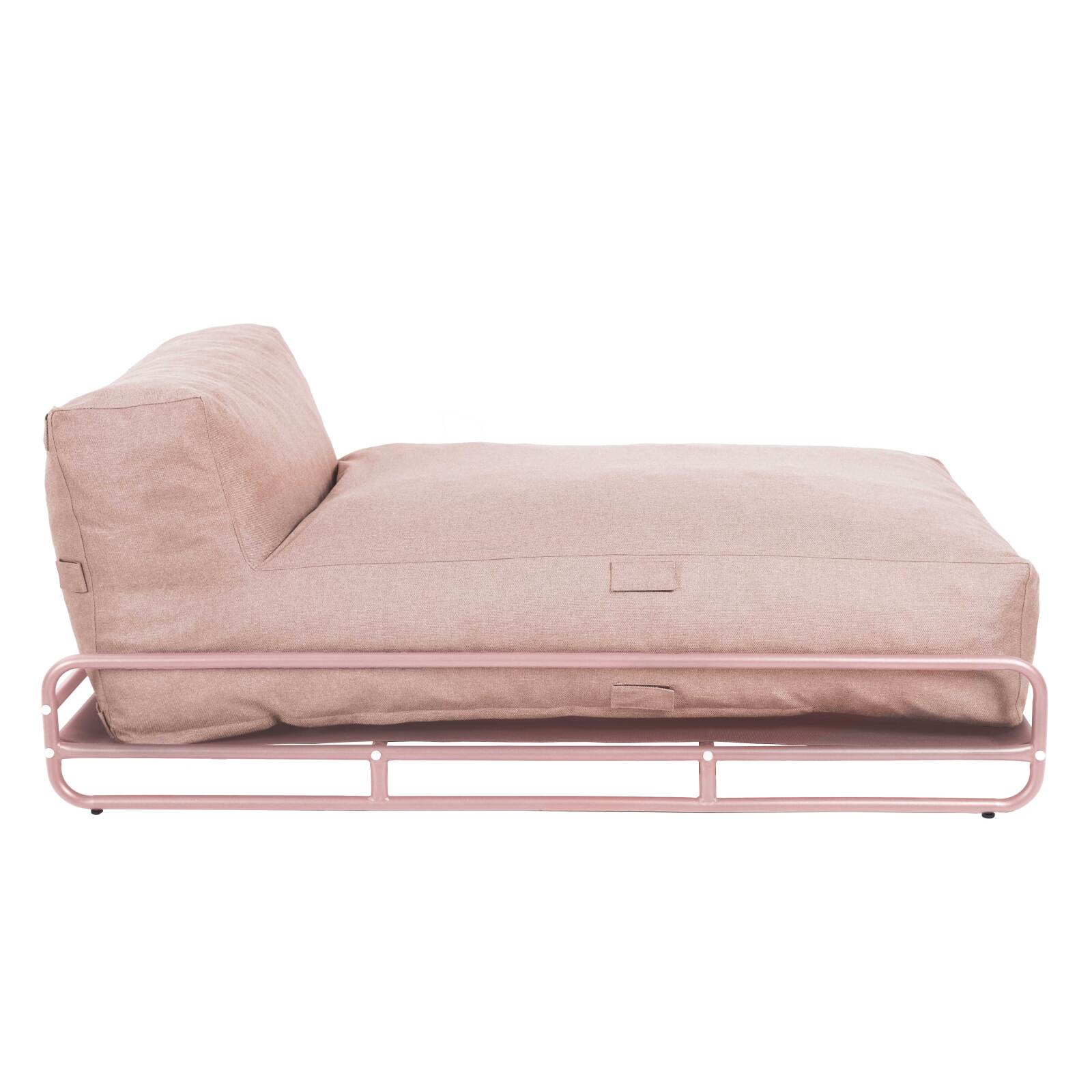 Chaise longue para sofá modular de exterior con estructura