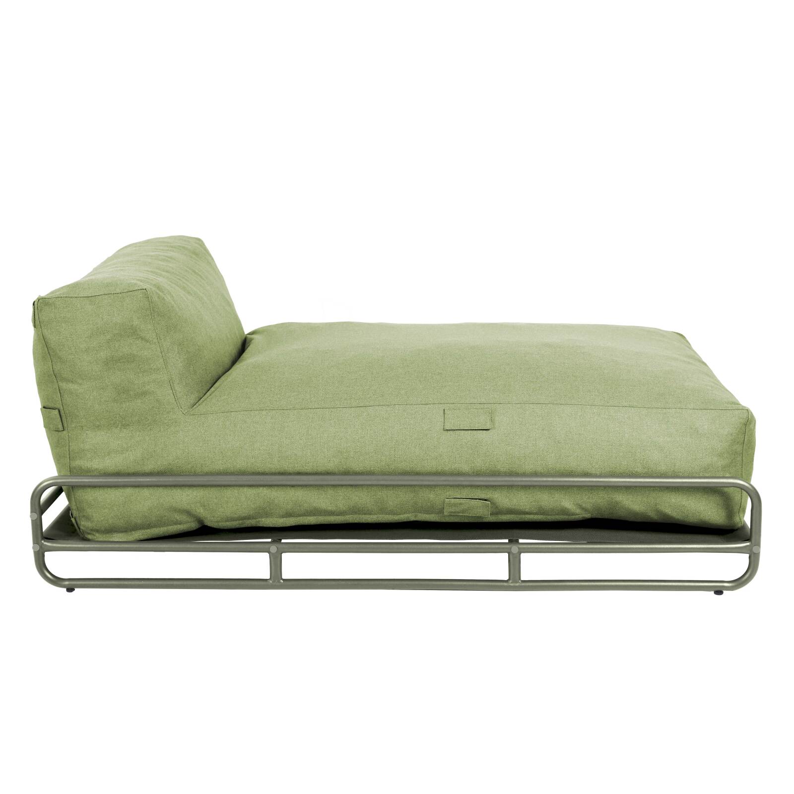 Chaise longue para sofá modular de exterior con estructura