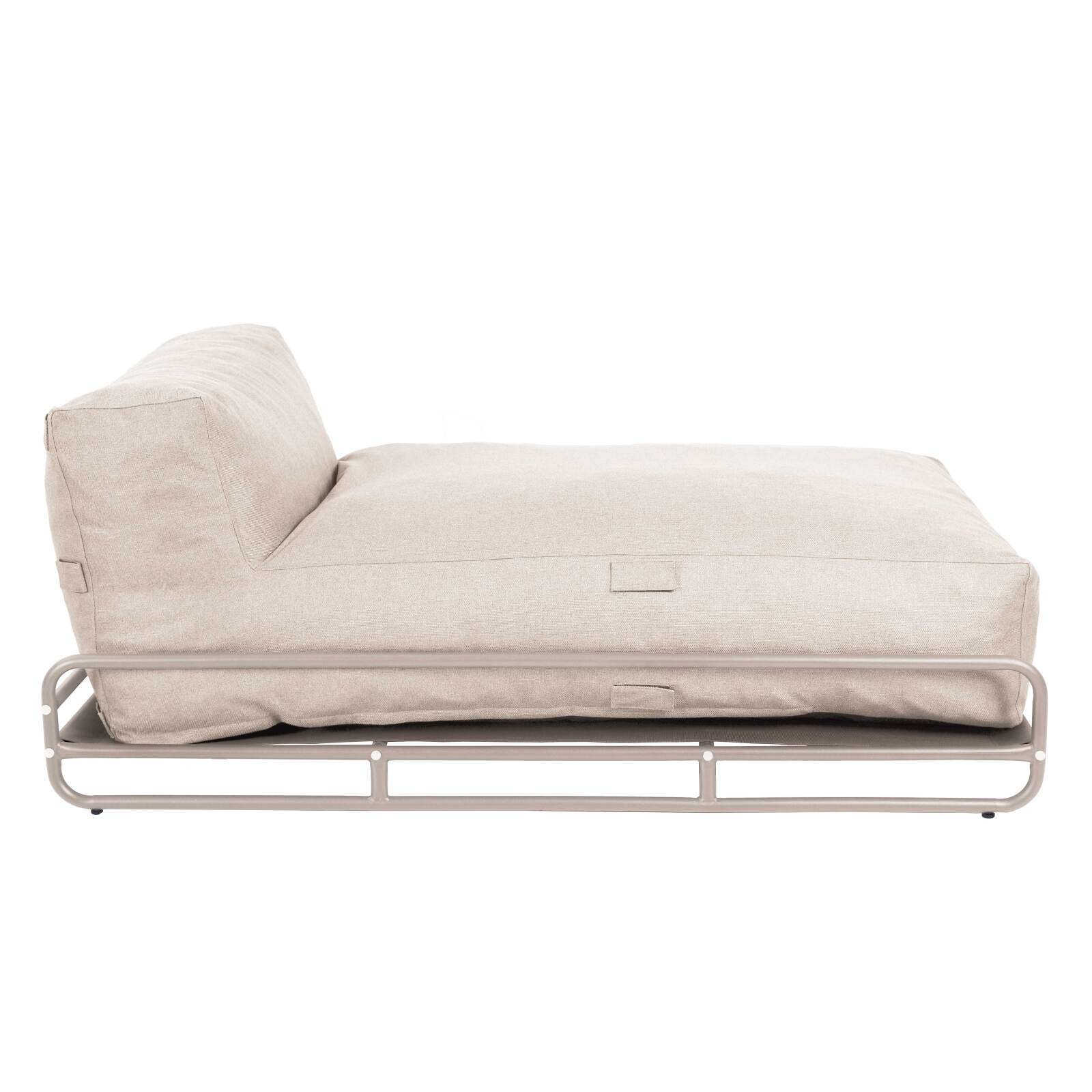 Chaise longue para sofá modular de exterior con estructura