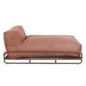 Chaise longue para sofá modular de exterior con estructura