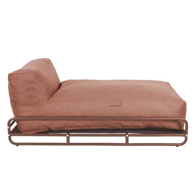 Chaise longue para sofá modular de exterior con estructura (4/6)
