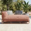 Chaise longue para sofá modular de exterior con estructura