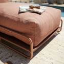 Chaise longue para sofá modular de exterior con estructura