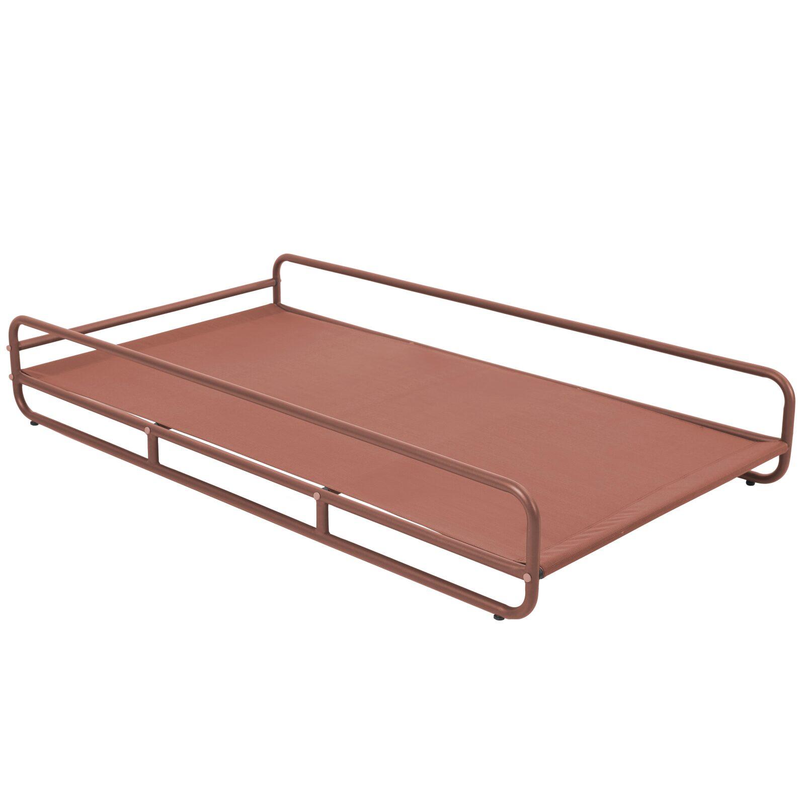 Chaise longue para sofá modular de exterior con estructura