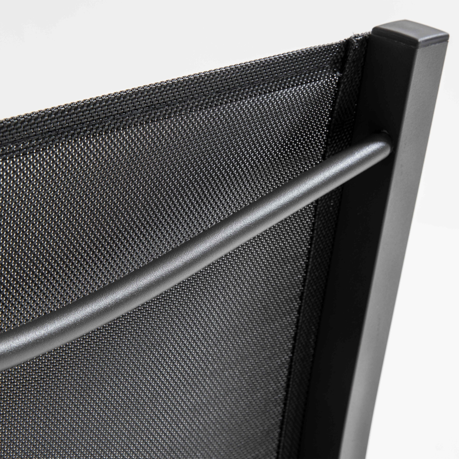 Conjunto de 2 sillas de jardín de aluminio y textileno