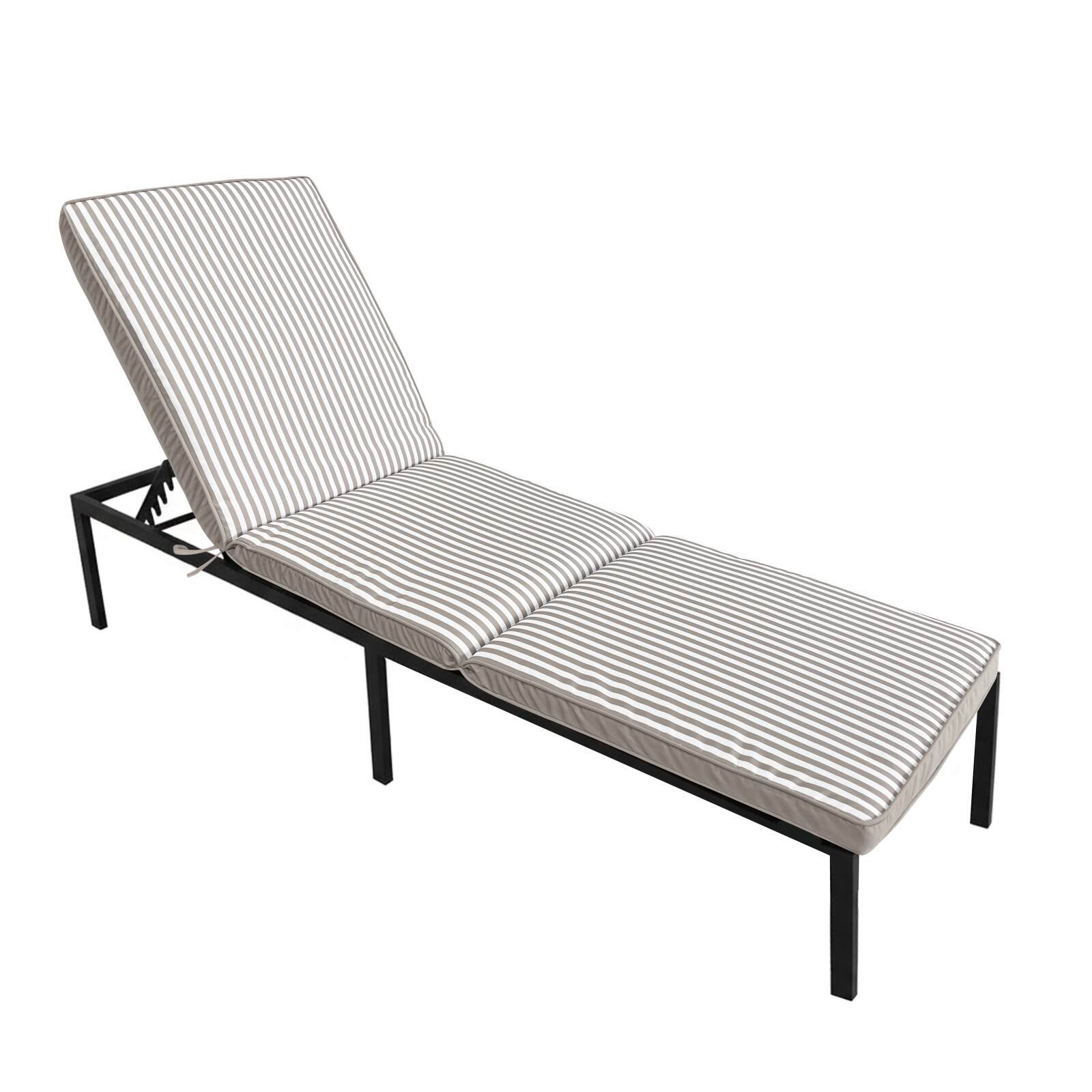 Cojín de exterior para tumbona 186 x 53 cm - Lote de 2