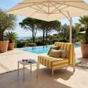 Sillón a rayas para sofá modular de exterior