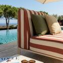Sillón a rayas para sofá modular de exterior