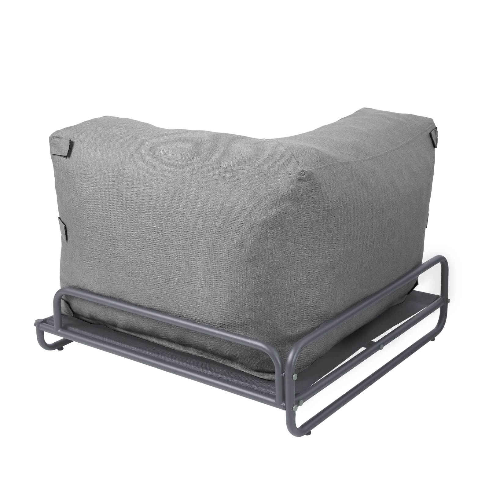 Sillón esquinero para sofá modular de exterior con estructura