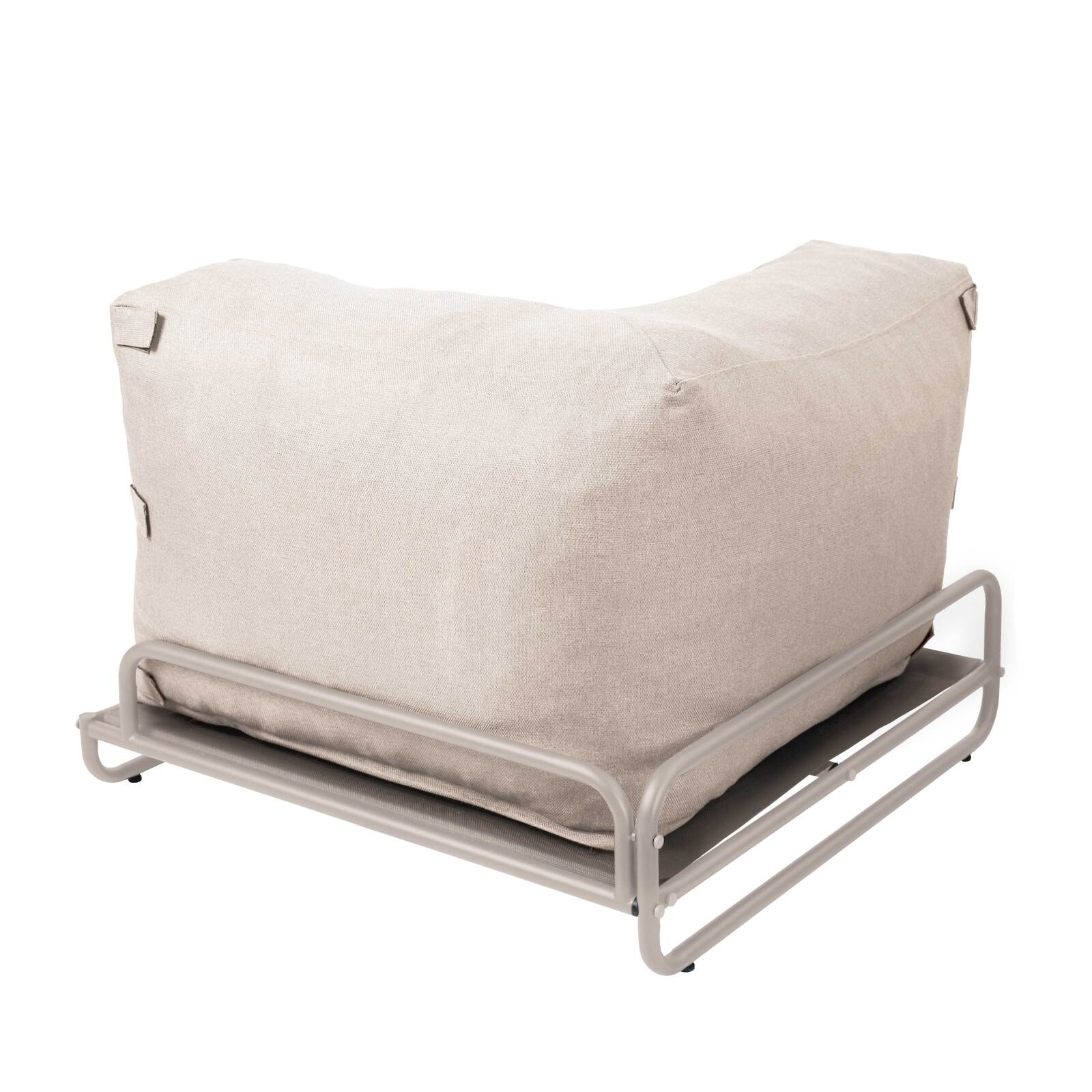 Sillón esquinero para sofá modular de exterior con estructura
