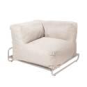 Sillón esquinero para sofá modular de exterior con estructura
